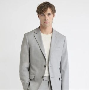 Mexx Light Gray Slim Fit Suit Blazer - Size 38 Great Condition